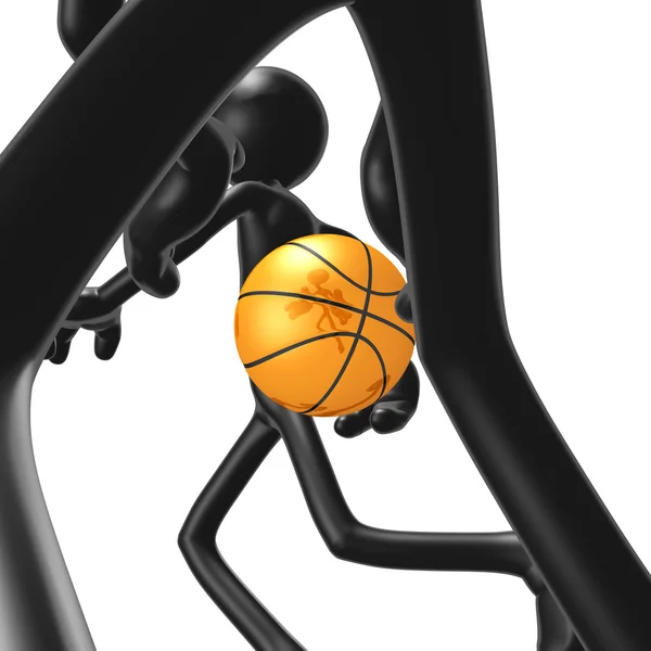 Баскетбол задній прохід — стокове фото