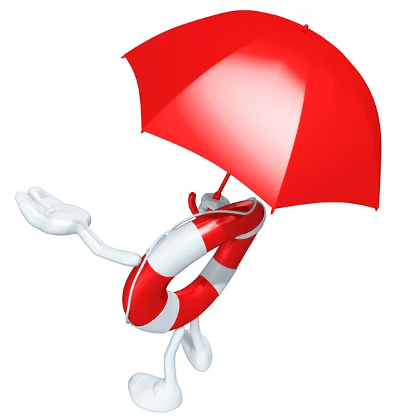 Lifebuoy Mascot Figure Stock Image