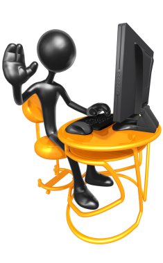 Computer Workstation clipart