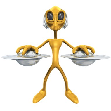 Alien DJ clipart