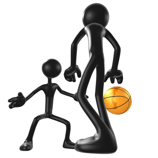 Basket-ball un contre un — Photo