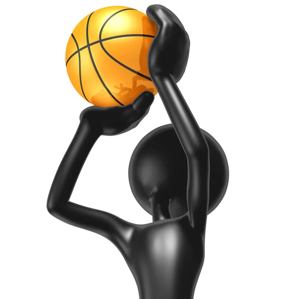 Баскетбол штрафного кидка — стокове фото