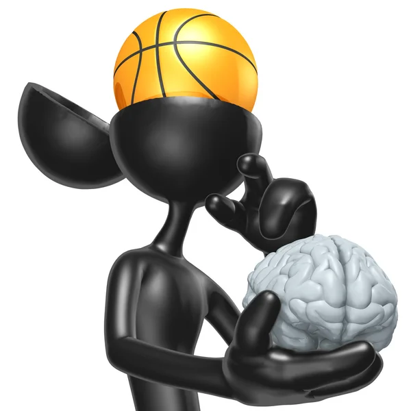 Баскетбол розум — стокове фото