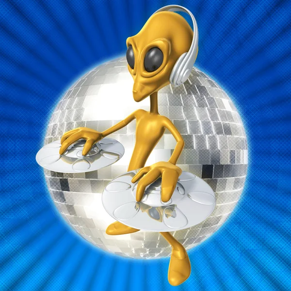 stock image Alien DJ