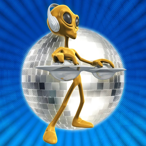 stock image Alien DJ