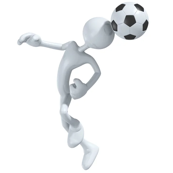 Футбол 3D-футбол — стокове фото