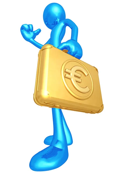 Liften met euro — Stockfoto