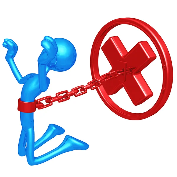 Chained To Rejection — Stock Photo, Image