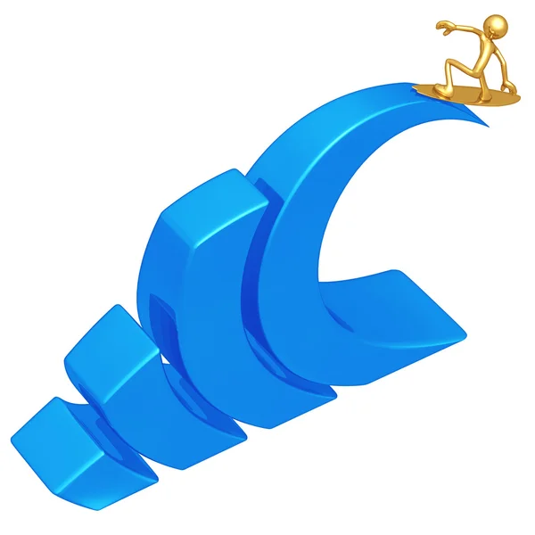 Surfa stapeldiagram — Stockfoto