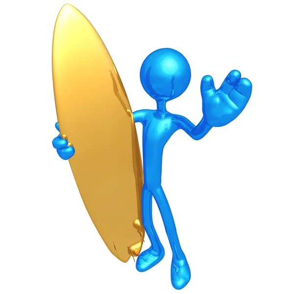 Surfer winkt — Stockfoto