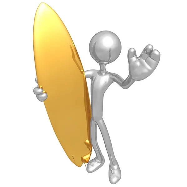 Surfer Waving — Stock Photo, Image