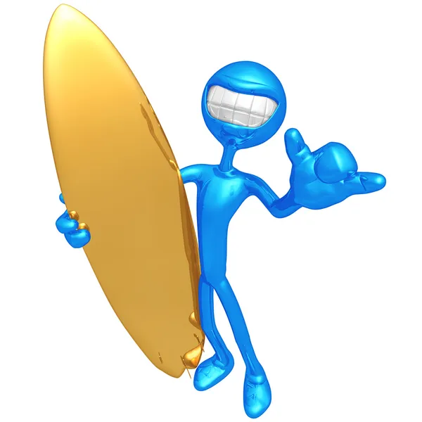 Lächelnder Surfer — Stockfoto