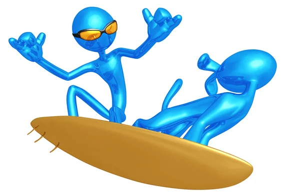 Surfing Dog — Stock Photo, Image