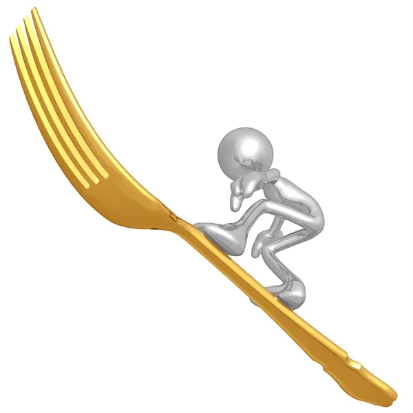 Fork Surfing — Stock Photo, Image