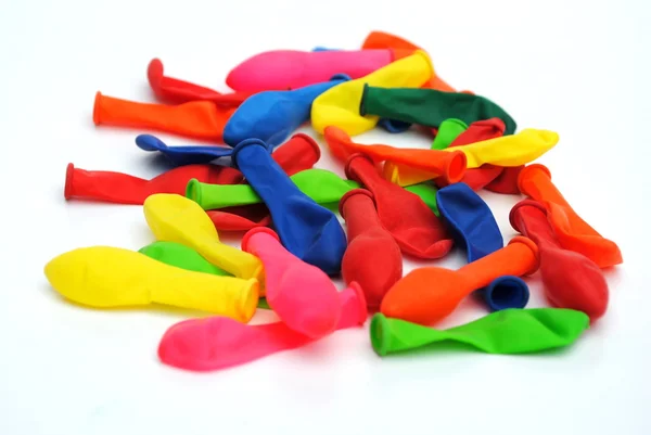 Opblaasbare ballons van verschillende kleuren — Stockfoto