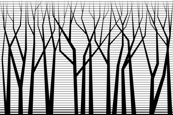 ağaçlarının Silhouettes