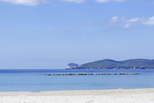 stock image Capo Caccia seen from Alghero