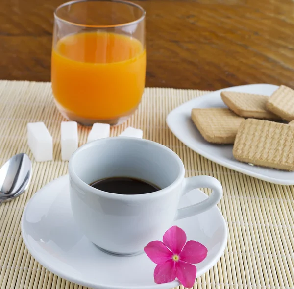 Coffee and juice — Stock Photo, Image