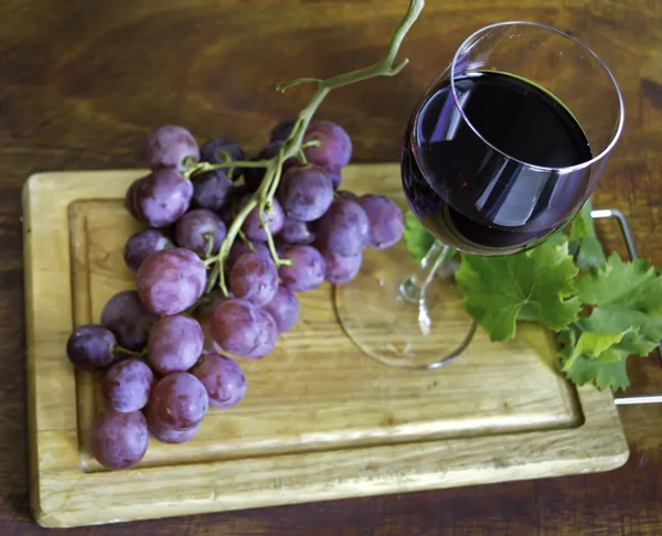 Druvmust och vin sett från ovan — Stockfoto