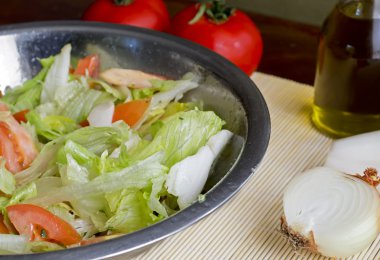 salata yakın çekim