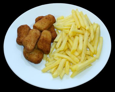 Tavuk Nuggets ve Pommes