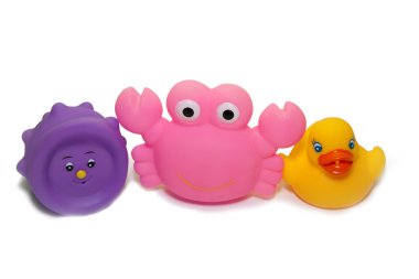 Children's bath toys clipart