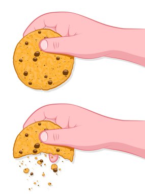 Thats The Way The Cookie Crumbles Idiom clipart