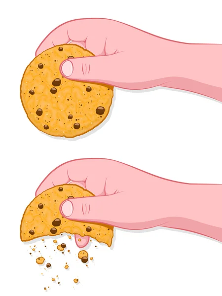 Questo è il modo in cui il biscotto sbriciola idioma — Vettoriale Stock