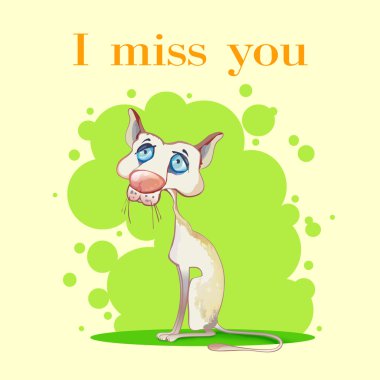 I miss you clipart