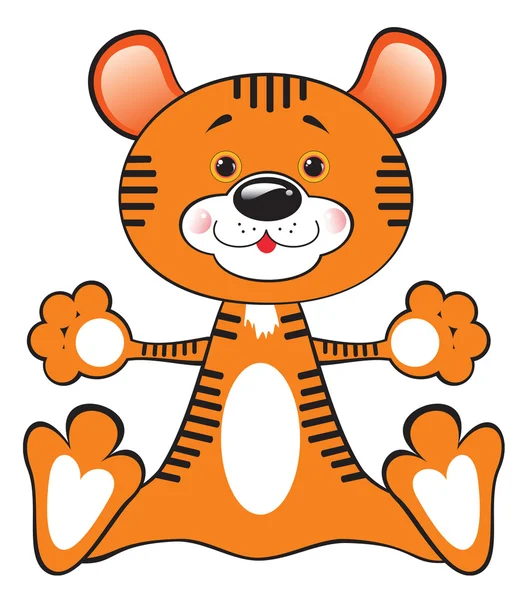Jouet tigre — Image vectorielle