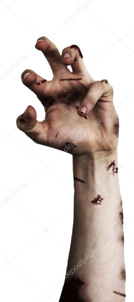 Scary zombie hand
