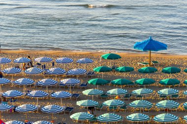 Termoli (Campobasso, Molise, Italy) - The beach at evening clipart