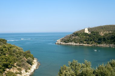 gargano (puglia, İtalya), yaz kıyısında