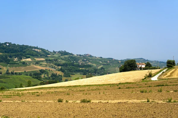 Krajina v Emilia Romagna (Itálie) v létě — Stock fotografie