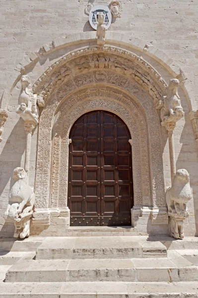 Ruvo (Bari, Puglia, Itália): Catedral antiga em estilo românico, d — Fotografia de Stock