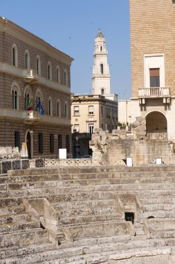 Lecce (puglia, İtalya): Roma Tiyatrosu kalıntıları