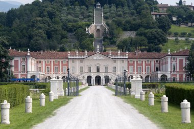 Rezzato (Brescia, Lombardy, Italy): Villa Fenaroli, ancient pala clipart