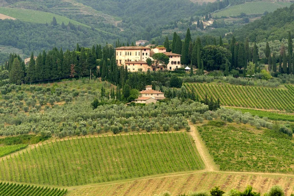 Chianti (Toscana), antiga quinta — Fotografia de Stock