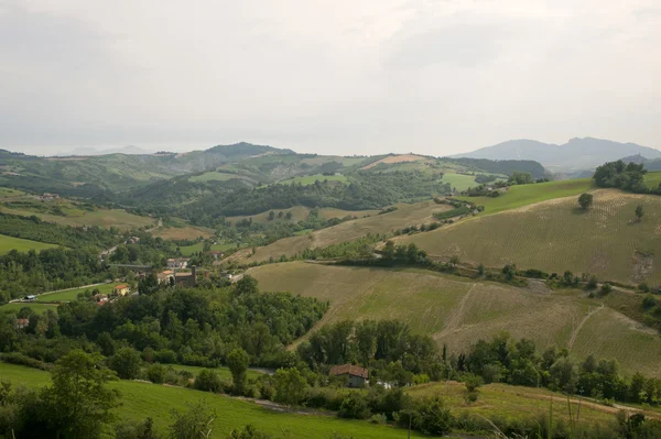 Paisagem em Emilia-Romagna (Itália) no verão — Fotografia de Stock