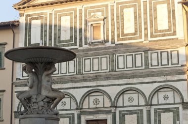 Empoli (Florence), church and fountain clipart