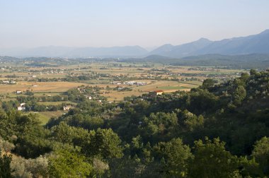 Panorama üzerinden anagni (frosinone, lazio, İtalya), yaz