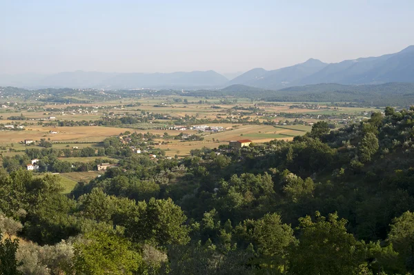 Panorama de Anagni (Frosinone, Lazio, Itália) no verão — Fotografia de Stock