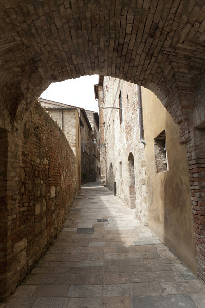Colle di Val d'Elsa (Siena, Tuscany, Italy), typical old street