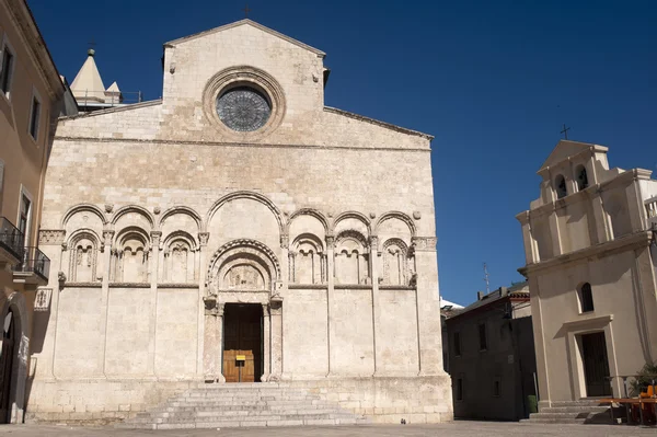 Termoli (campobasso, molise, İtalya) - Katedral cephe — Stok fotoğraf