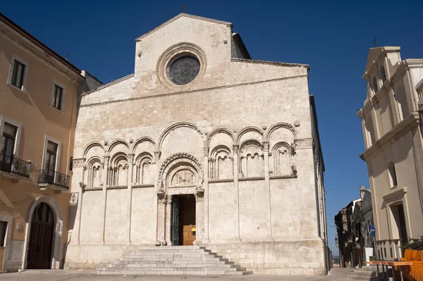 Termoli (campobasso, molise, Olaszország) - katedrális homlokzata — Stock Fotó
