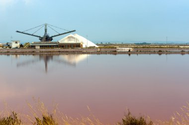 Margherita di Savoia (Puglia, Italy): Salt evaporation pond clipart