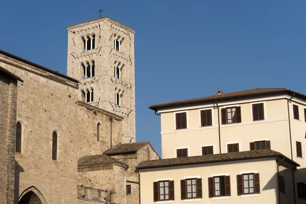 Anagni (Frosinone, Lazio, Italia) - Katedral Abad Pertengahan — Stok Foto