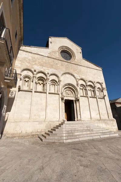 Termoli (campobasso, molise, Włochy) - fasada katedry — Zdjęcie stockowe