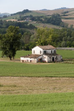 Country house in Emilia-Romagna (Italy) near Cesena at summer clipart