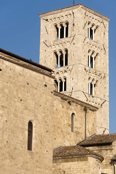 Anagni (弗罗西诺内，拉齐奥，意大利） — — 中世纪大教堂 — 图库照片